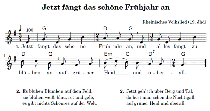 Jetzt fängt das schöne Frühjahr an