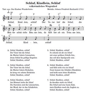 Schlaf Kindlein schlaf - Melodica Noten Text Melodie
