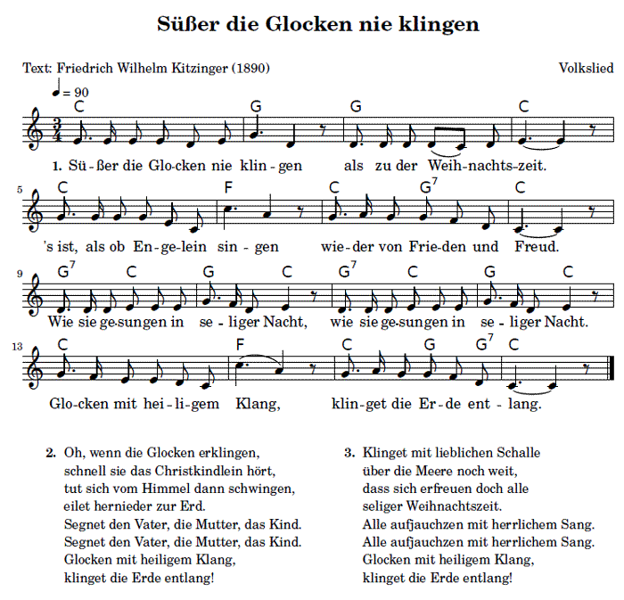 Süßer die Glocken nie klingen